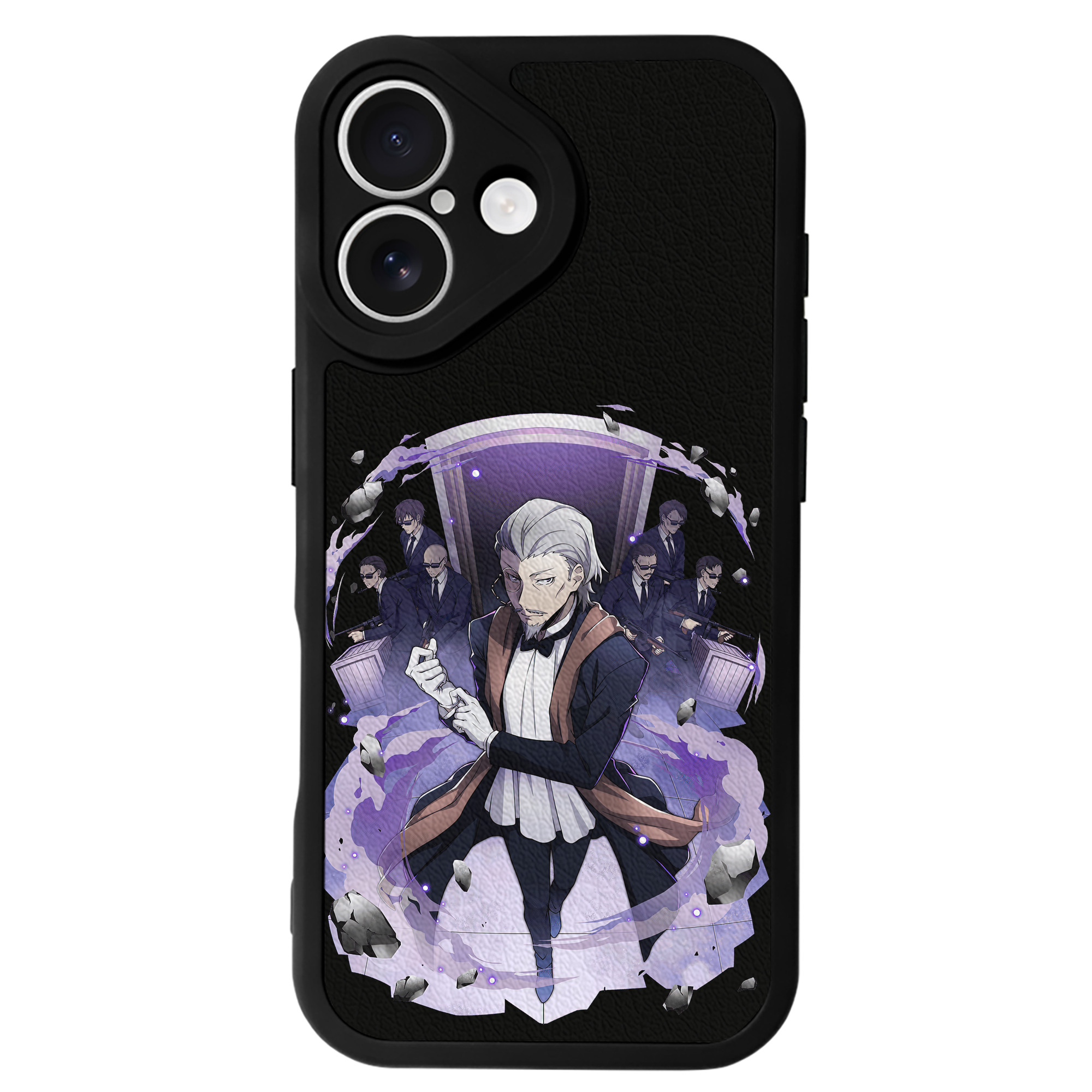 （画像用） 文豪ストレイドッグス Bungo Stray Dogs 【iPhone 16シリーズ対応】シリコンスマホケース（レザー調） 材質：シリコン